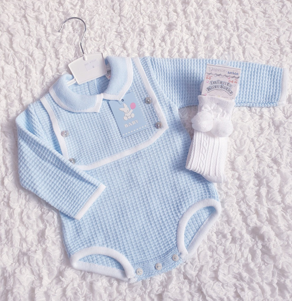 Baby Boys Spanish Knitted Romper