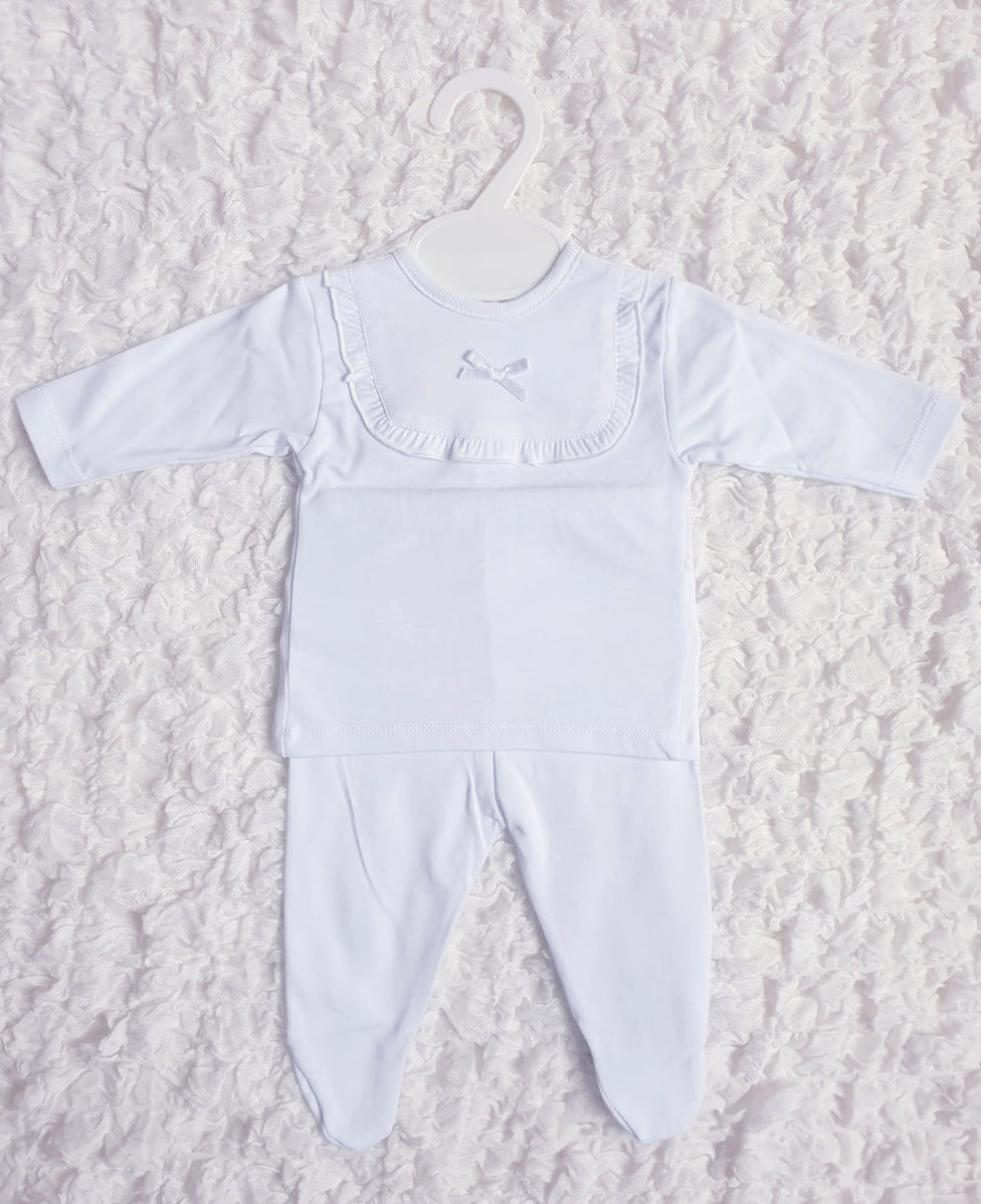 Baby Girls Spanish White/Pink 2 Piece Set