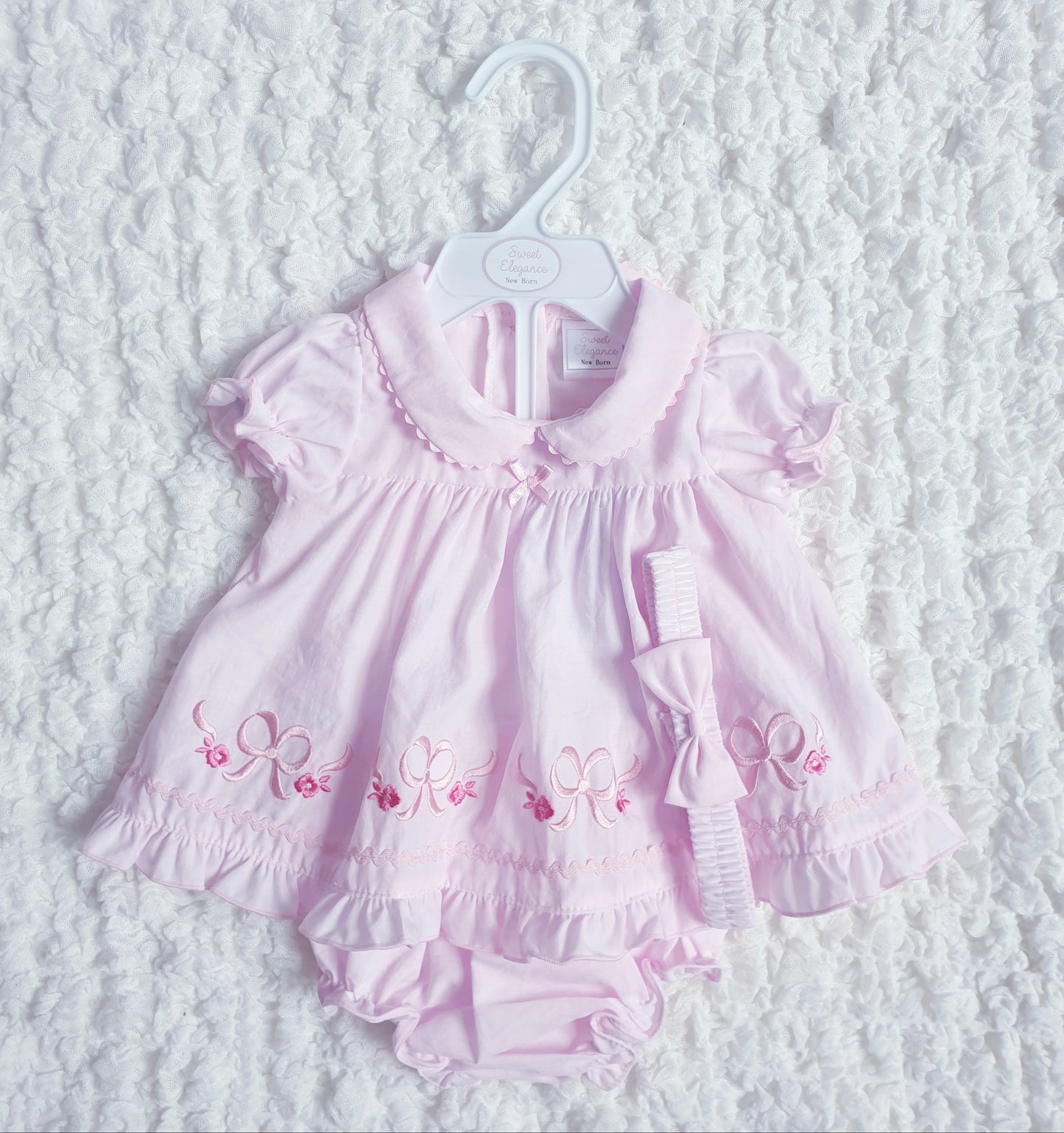 Baby Girls Pink Dress Set