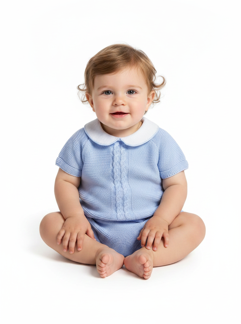 Baby Boys Spanish Knitted Shorts Set