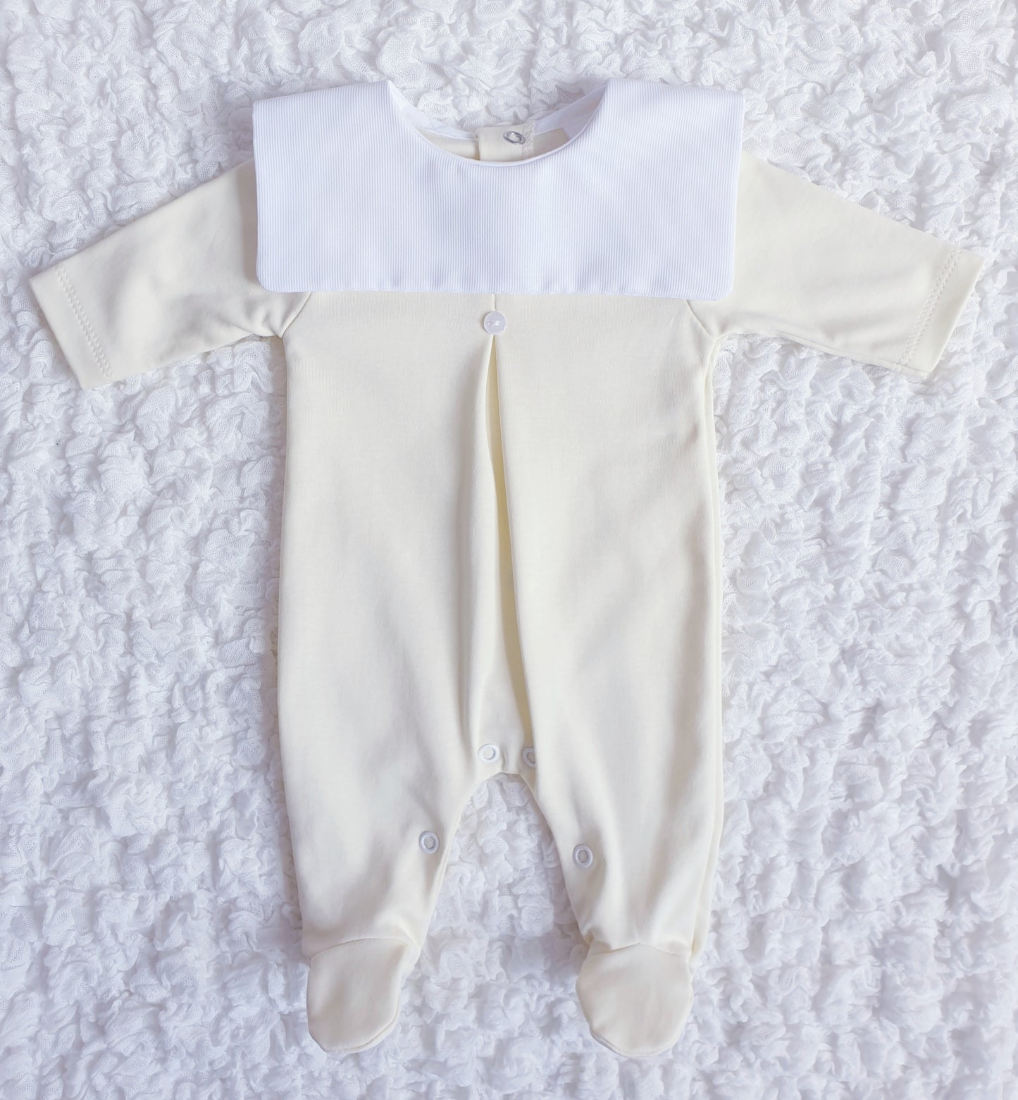 Baby Boys Square Bib Babygrow Blue Mint Lemon