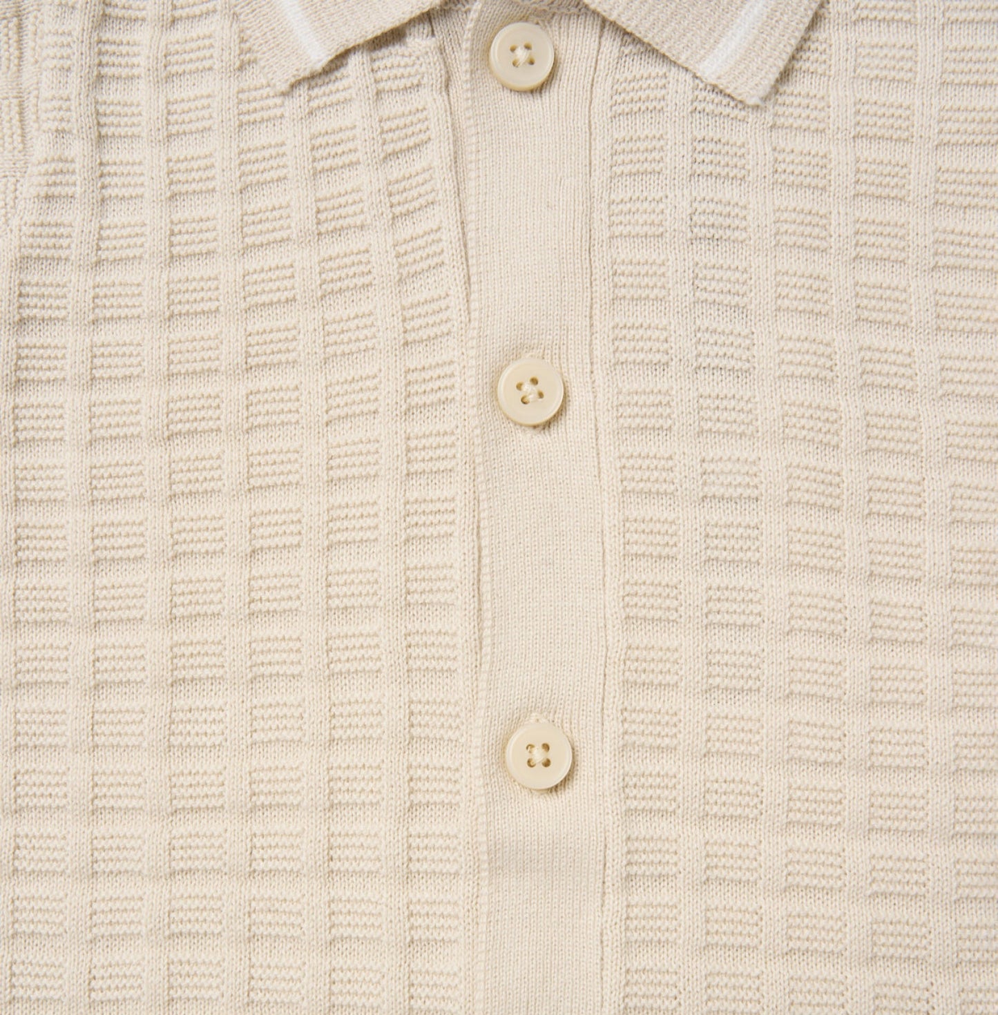 Baby Boys Beige Knitted Romper