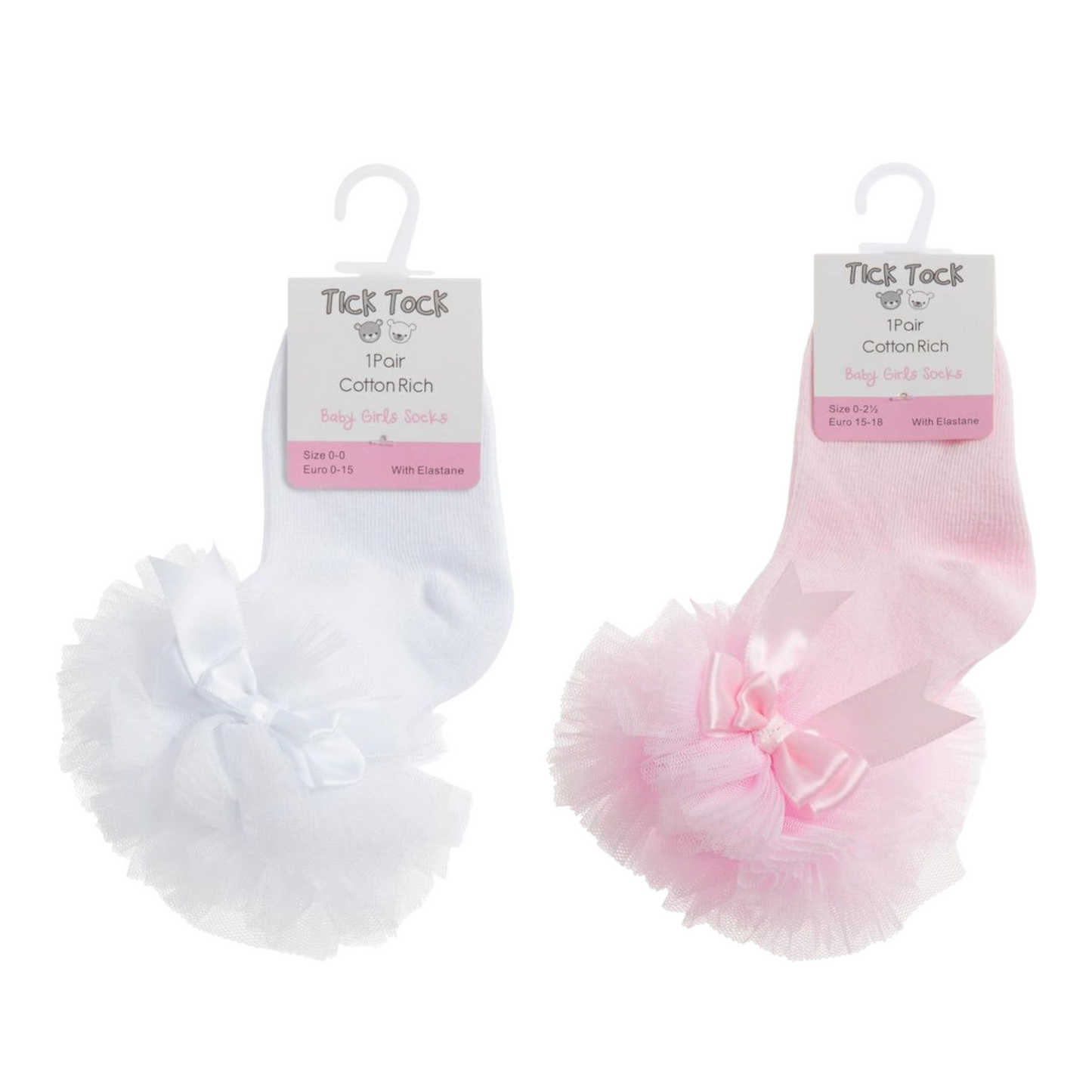 Baby Girls Tutu Bow Socks