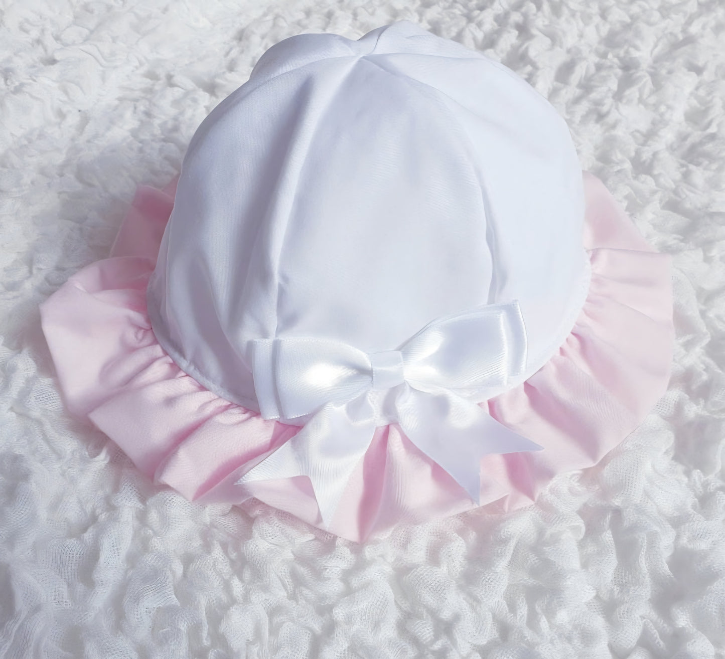 Baby Girls Ribbon Bow Summer Hat