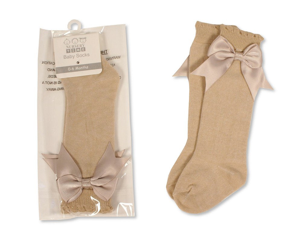 Baby Knee High Bow Socks