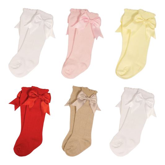 Baby Knee High Bow Socks