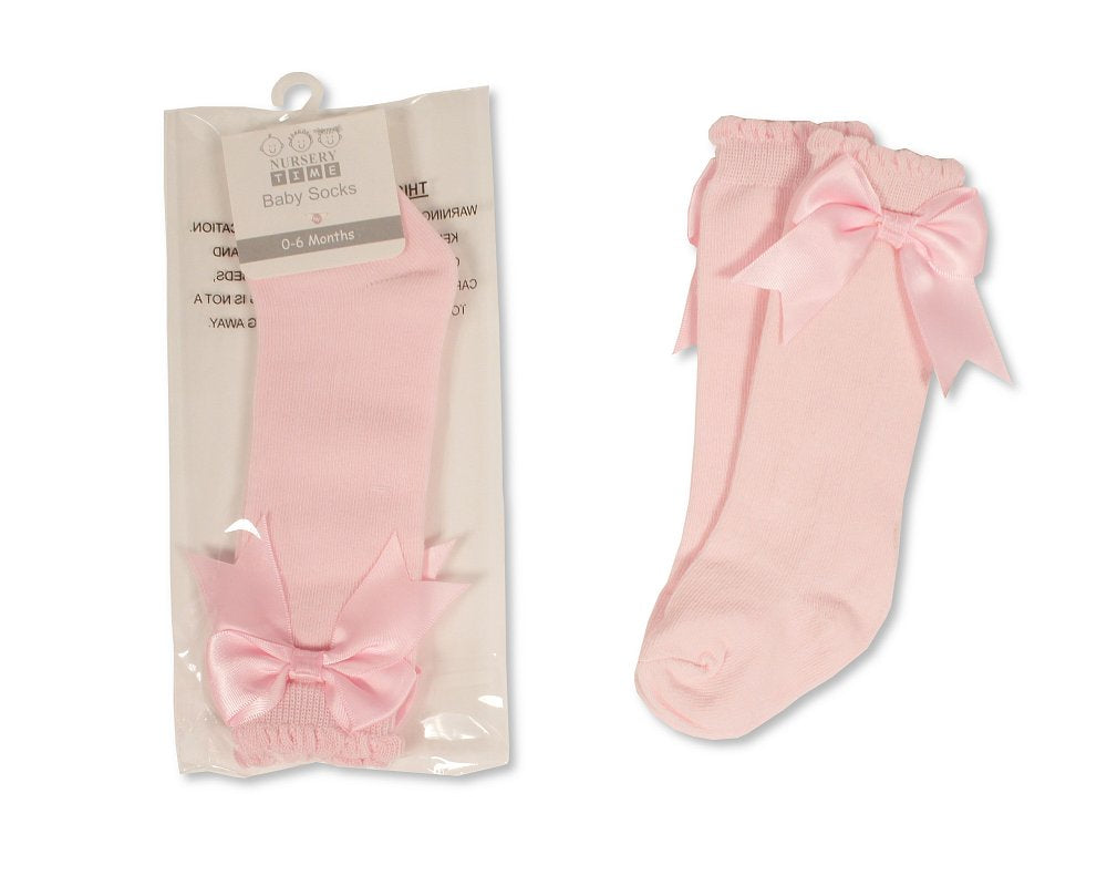 Baby Knee High Bow Socks