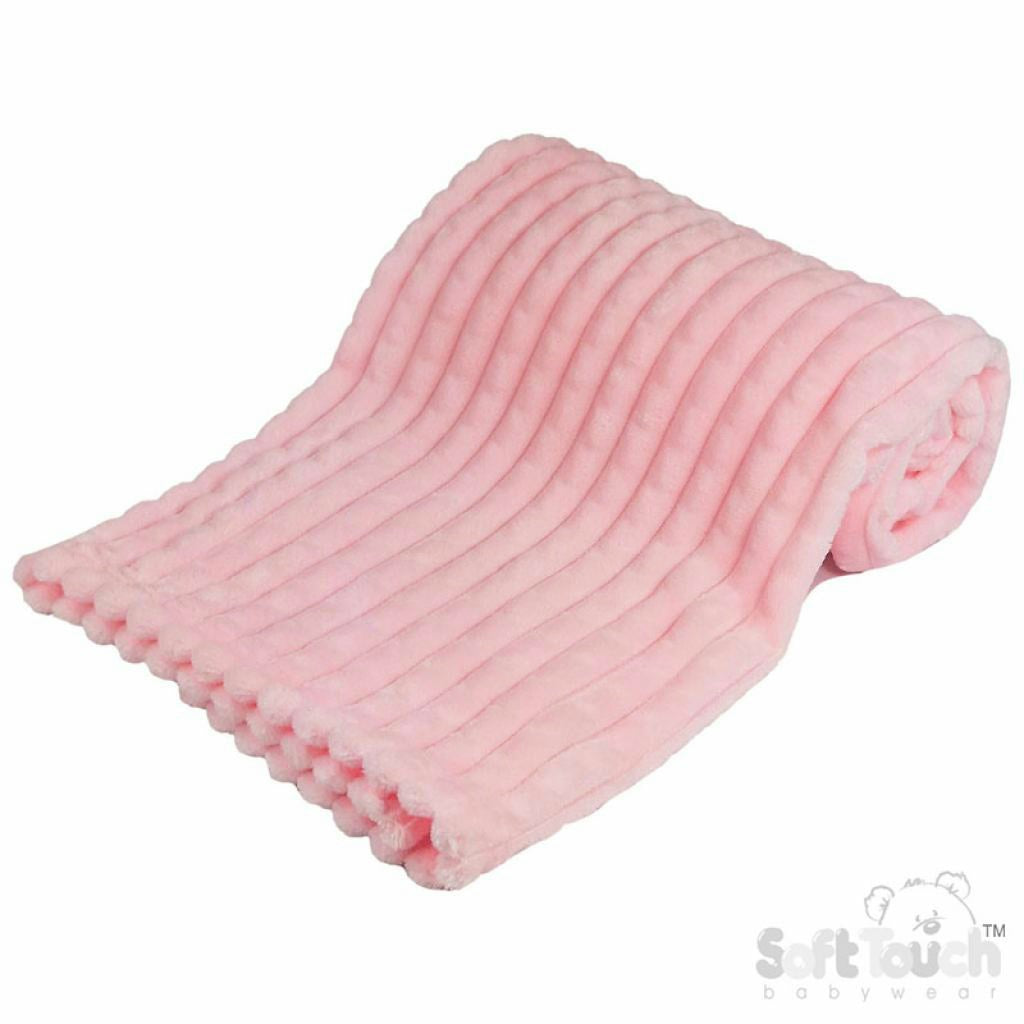 Pink/Blue Soft Baby Waffle Blanket