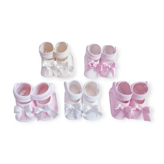 Baby Girls Bow Booties