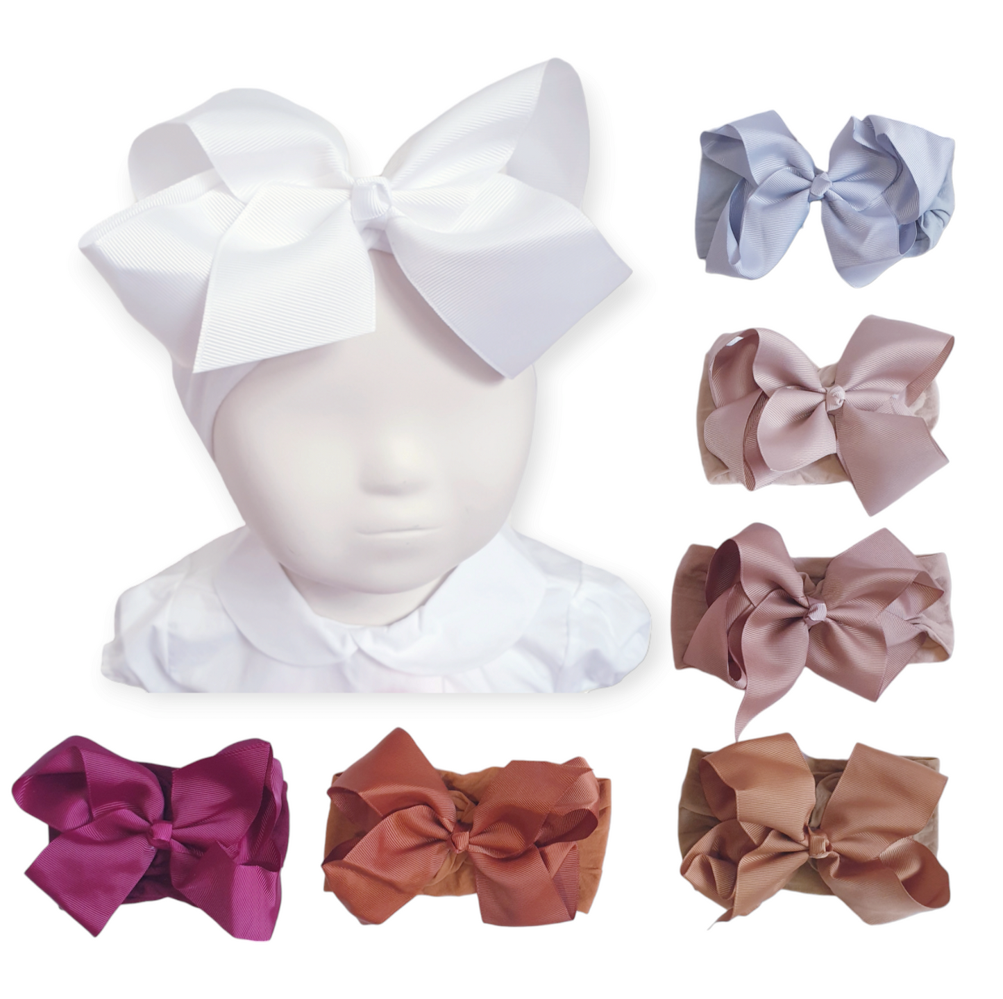 Large Bow Baby Headbands (sold separately)