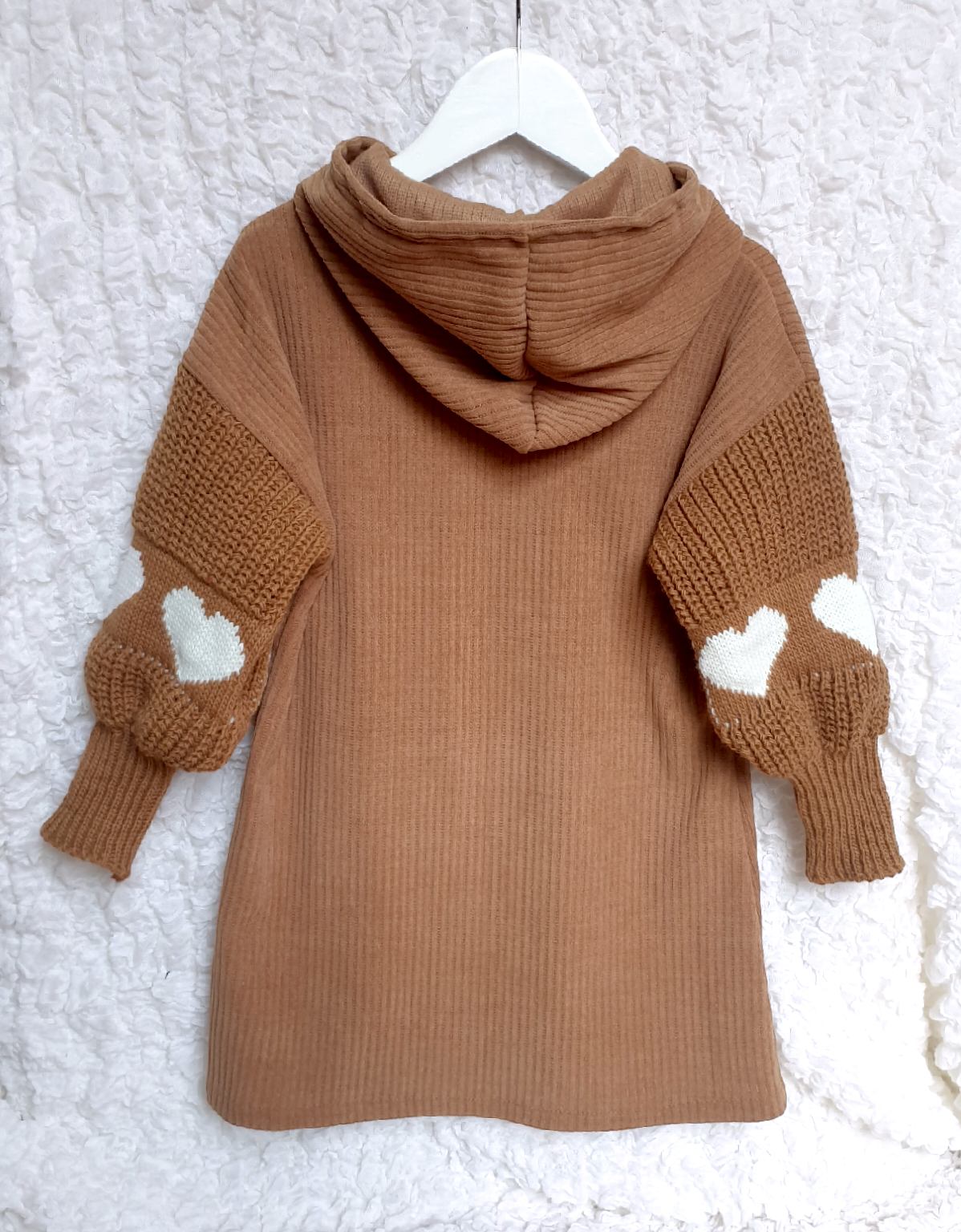 Girls Heart Sleeve Jumper Dress