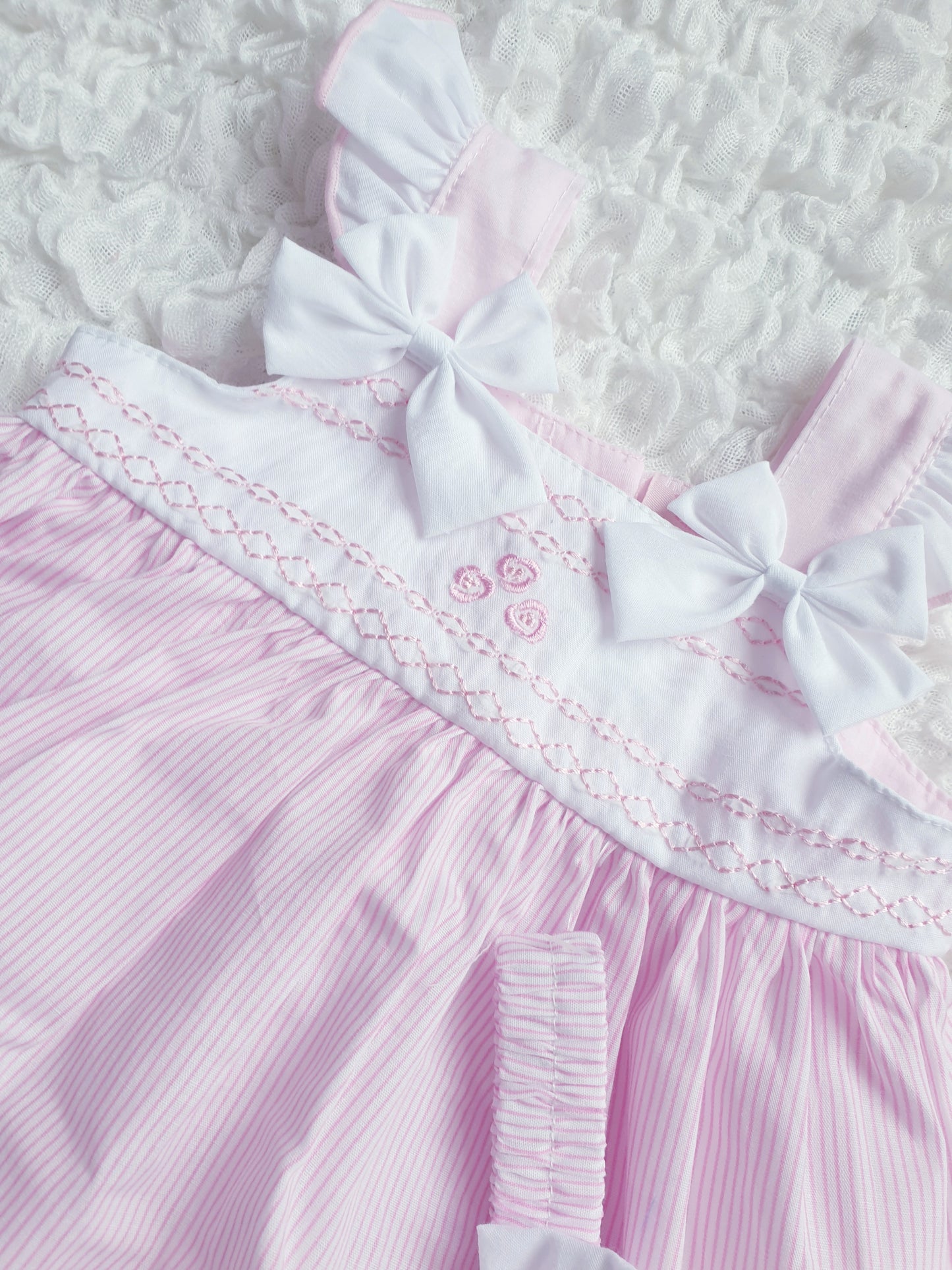 Baby Girls Pink Summer Dress Set