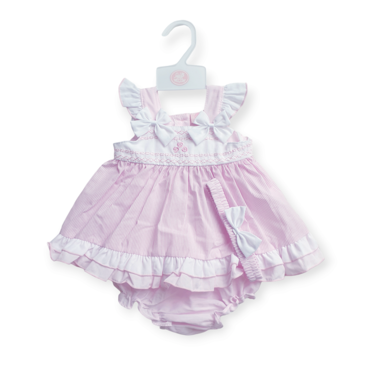 Baby Girls Pink Summer Dress Set