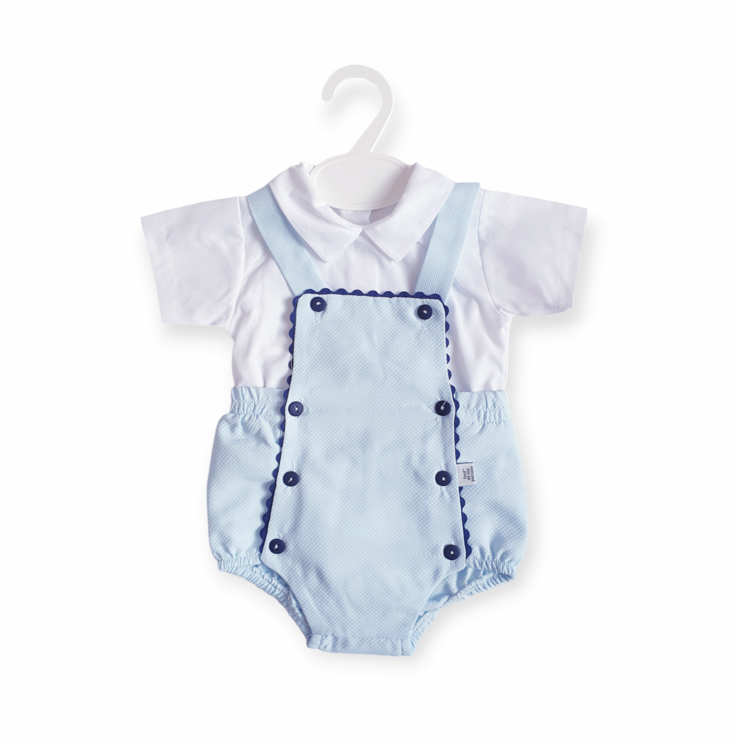 Baby Boys Blue/Navy Spanish Romper