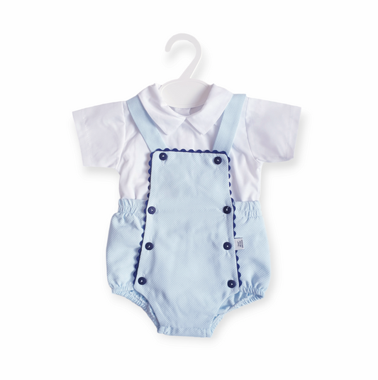 Baby Boys Blue/Navy Spanish Romper