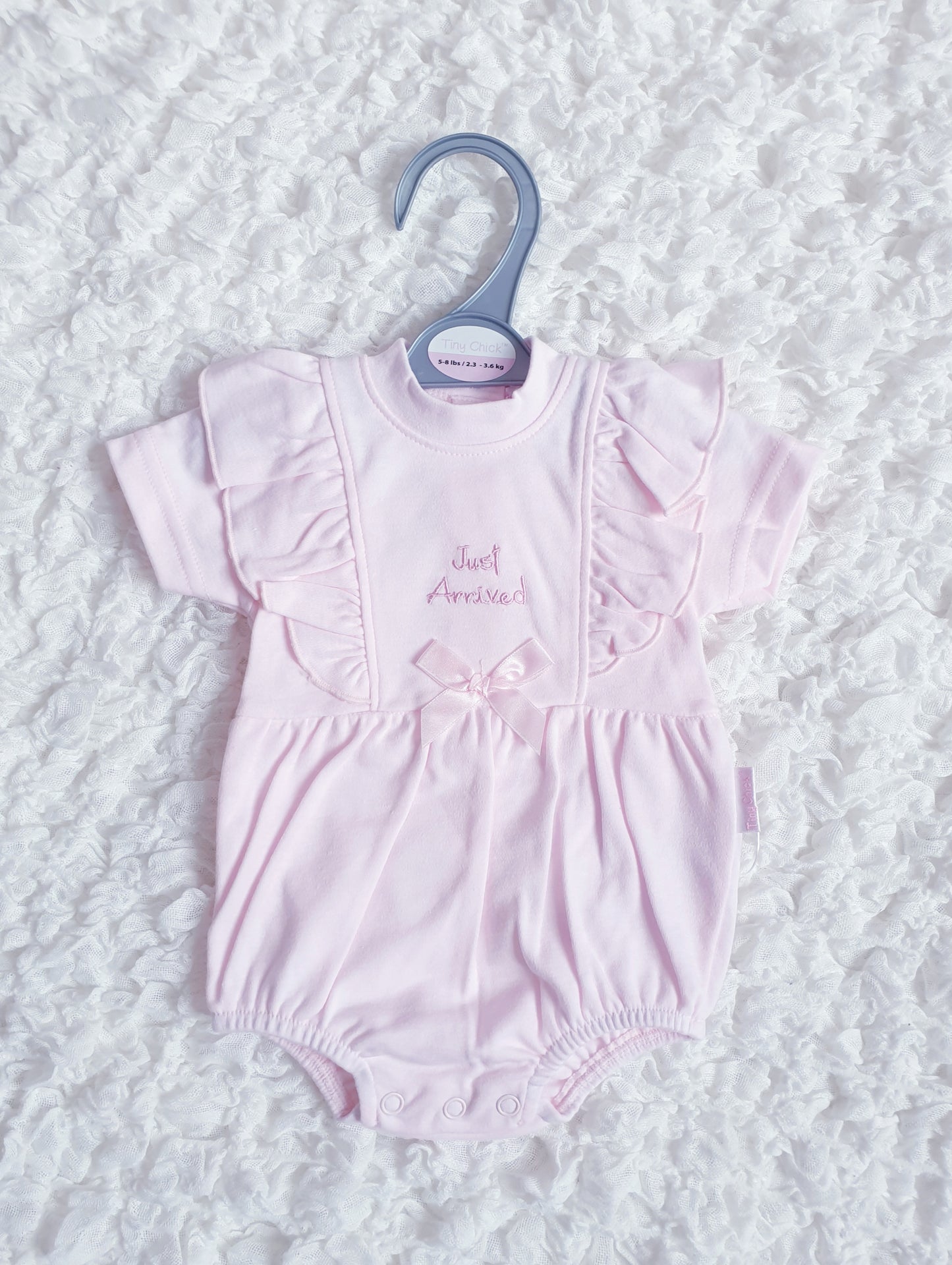 Baby Girls "Just Arrived" Romper 3-5/5-8lbs