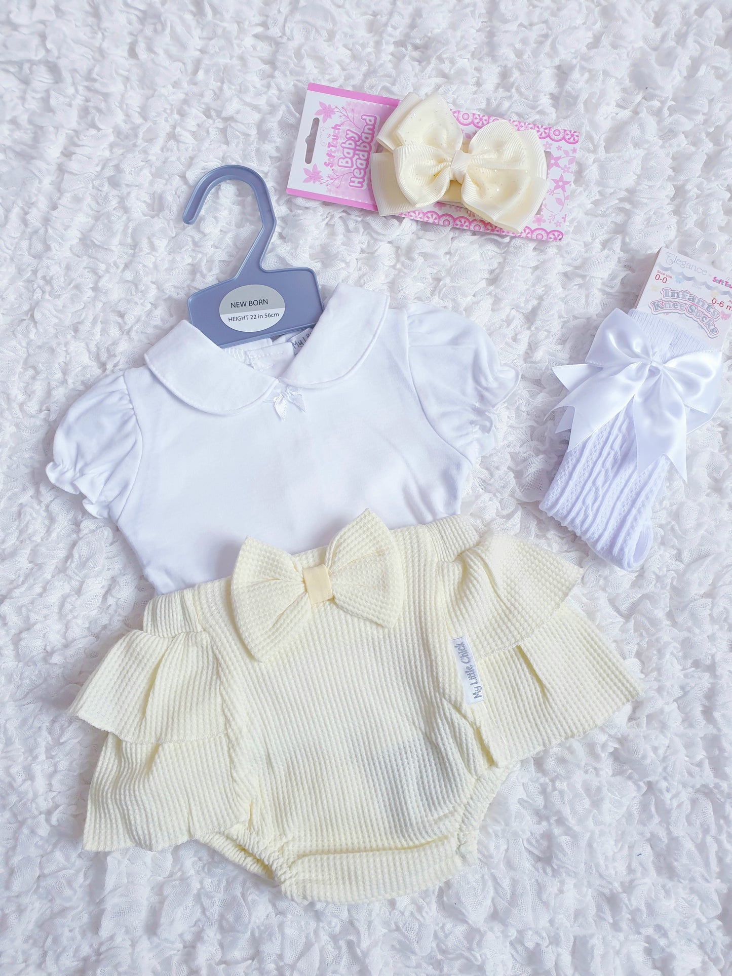 Baby Girls Lemon Bow Frilly Bum Jam Pants Set