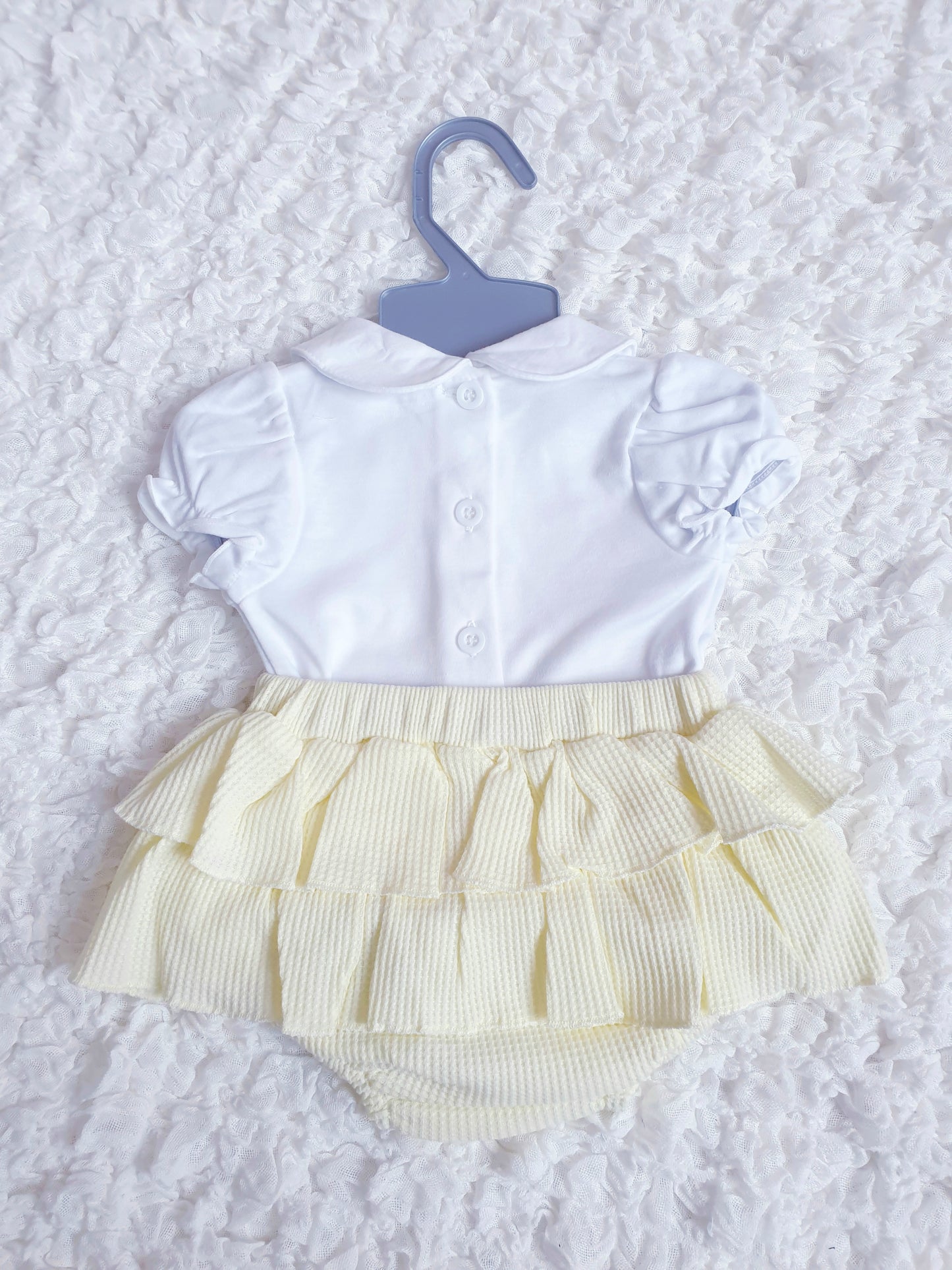 Baby Girls Lemon Bow Frilly Bum Jam Pants Set