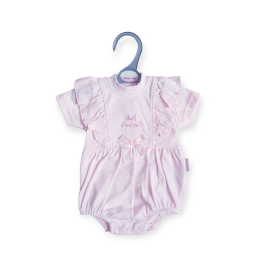 Baby Girls "Just Arrived" Romper 3-5/5-8lbs