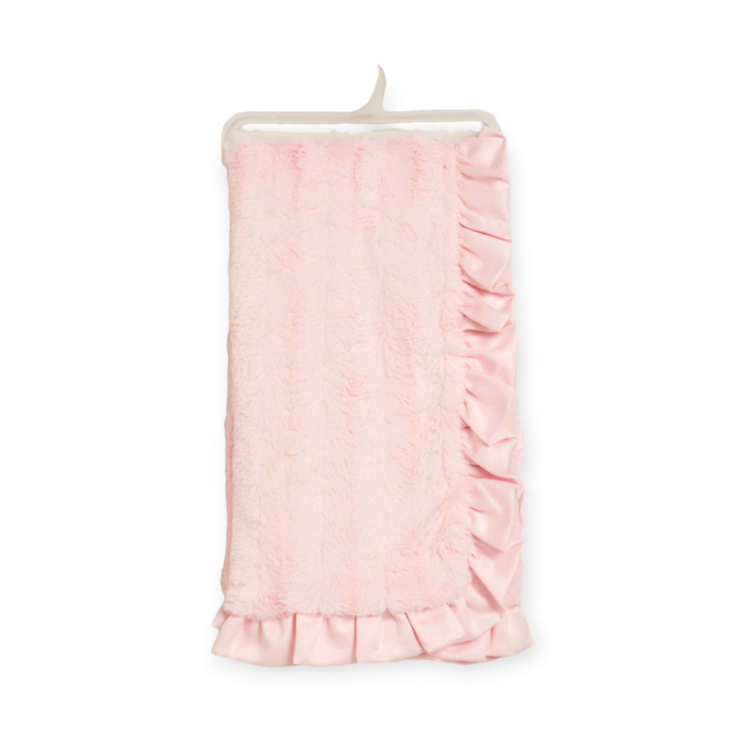 Baby Girls Pink Frilled Blanket