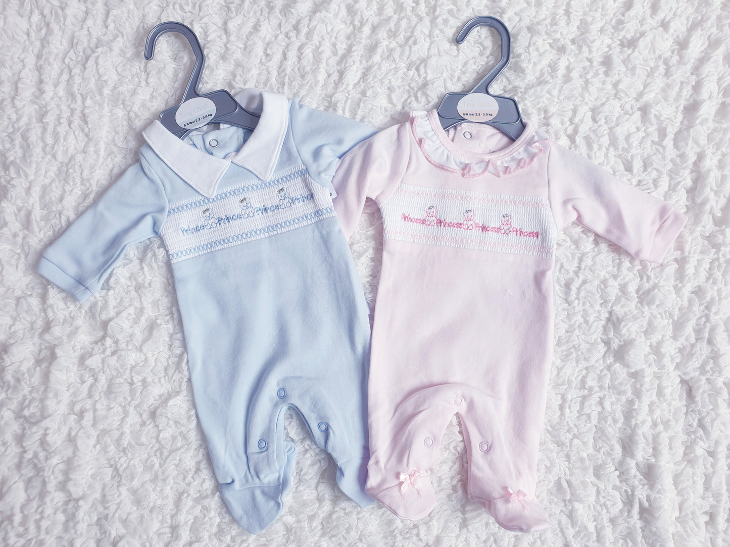 Baby Boys/Girls Prince/Princess Babygrow 3-5/5-8lbs