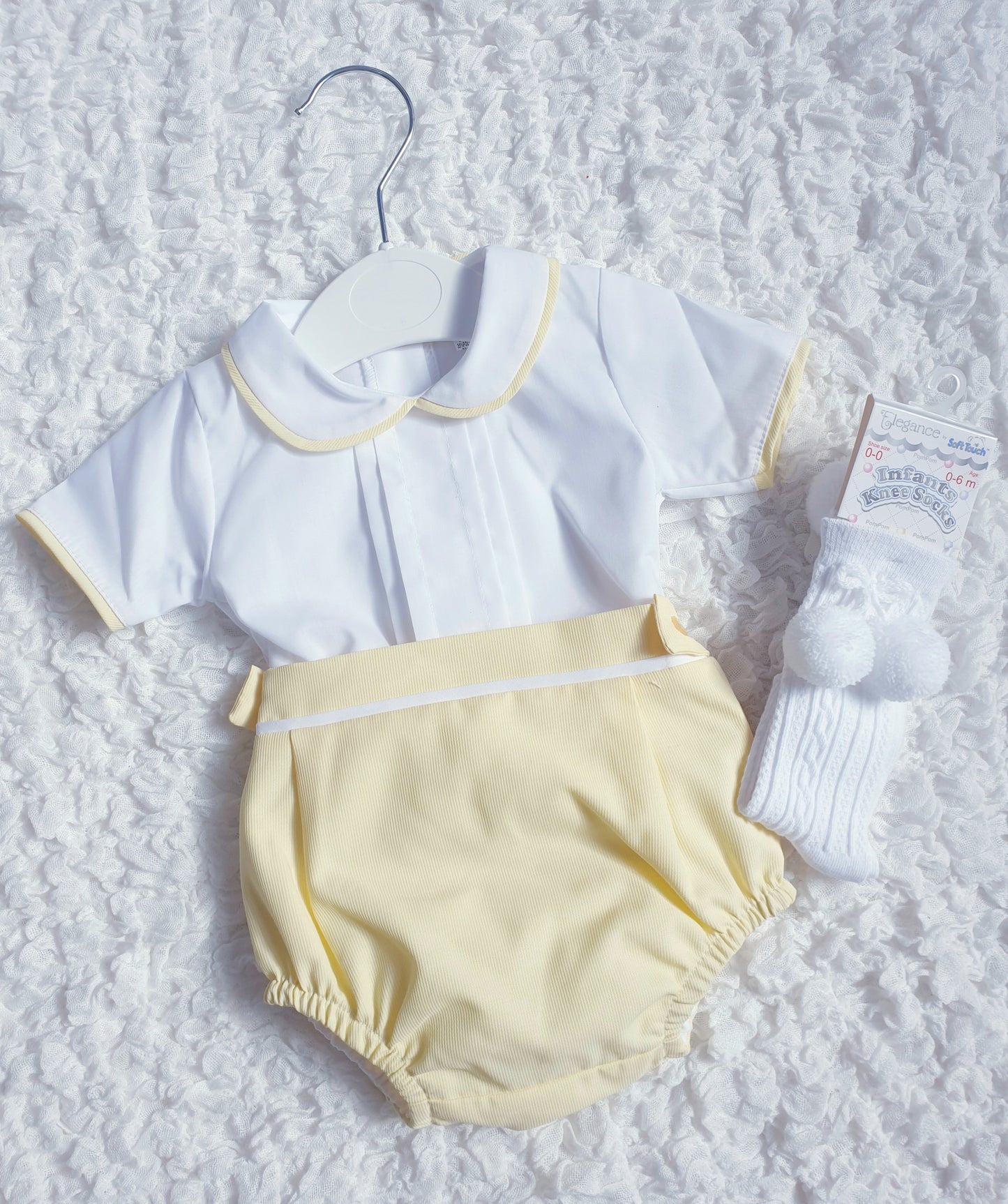 Baby Boys Spanish Baby Blue/Lemon Jam Pants Set