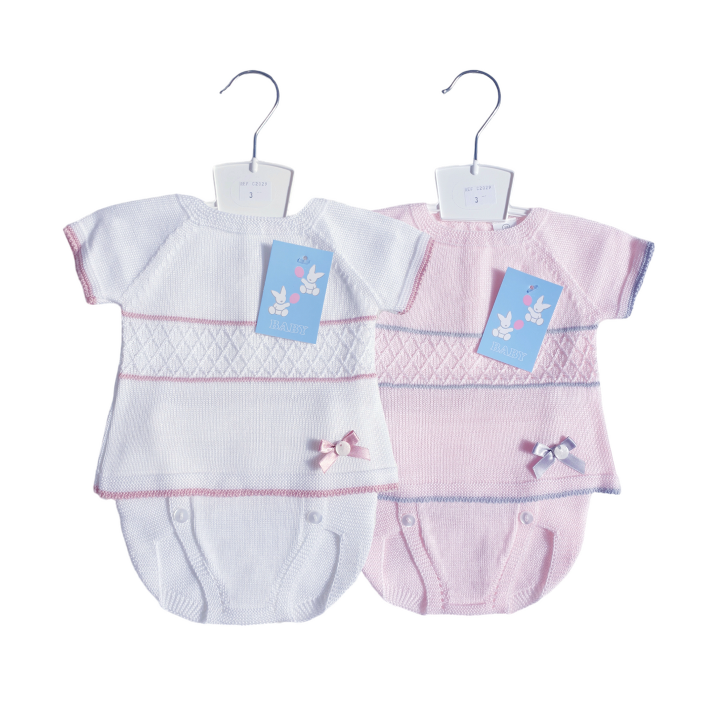 Baby Girls Spanish Knitted Jam Pants Set