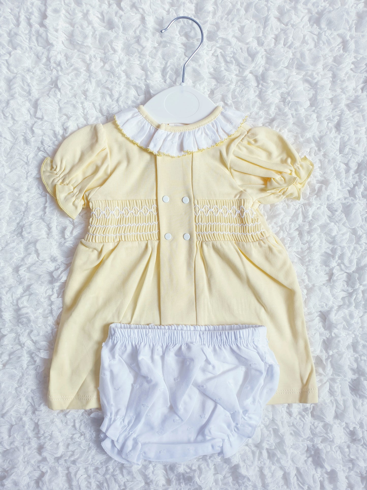 Girls Lemon Spanish Smocked Dress & Pants