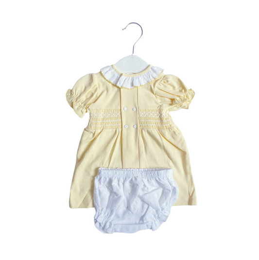 Girls Lemon Spanish Smocked Dress & Pants