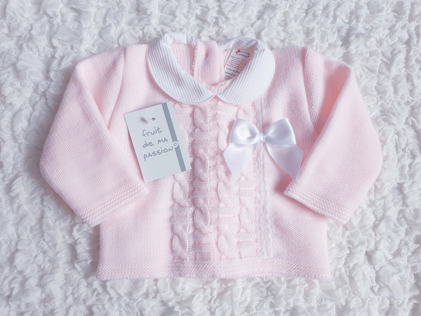 Baby Girls Spanish Pink Knitted Set