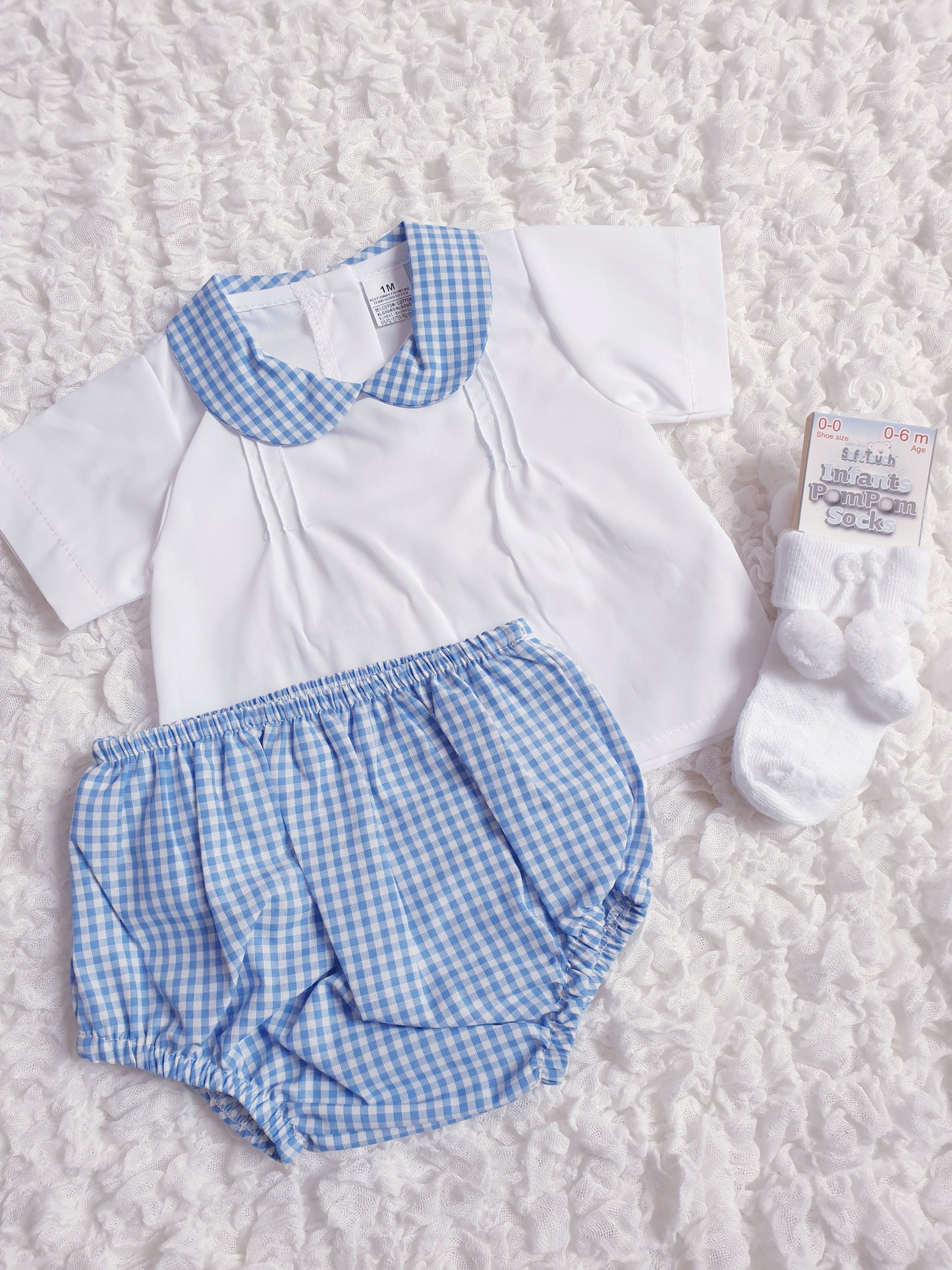 Baby Boys/Girls Gingham Jam Pants Set