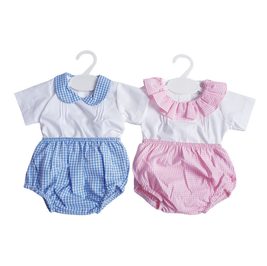 Baby Boys/Girls Gingham Jam Pants Set