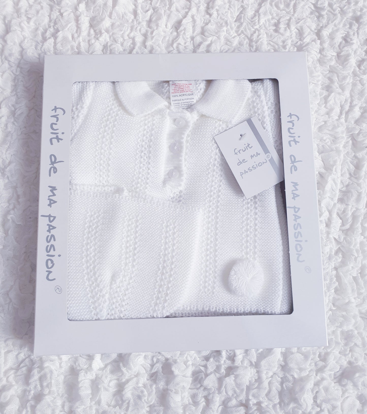 Baby Boys White Spanish Knitted Set