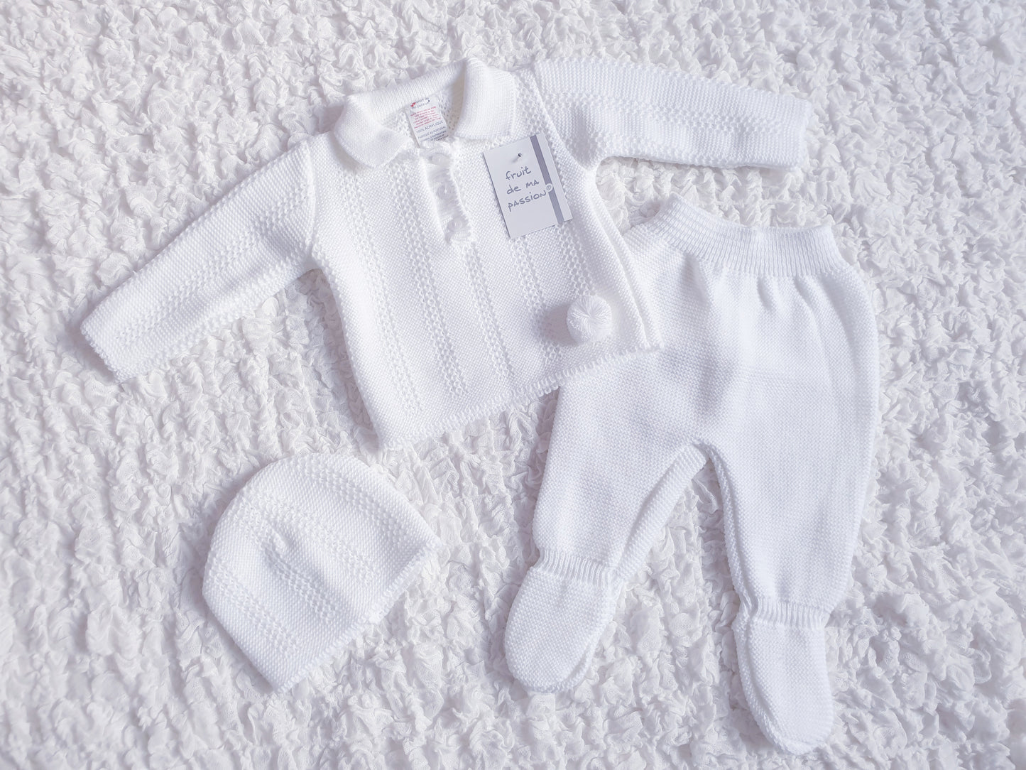 Baby Boys White Spanish Knitted Set