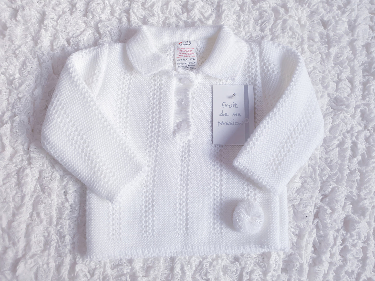 Baby Boys White Spanish Knitted Set