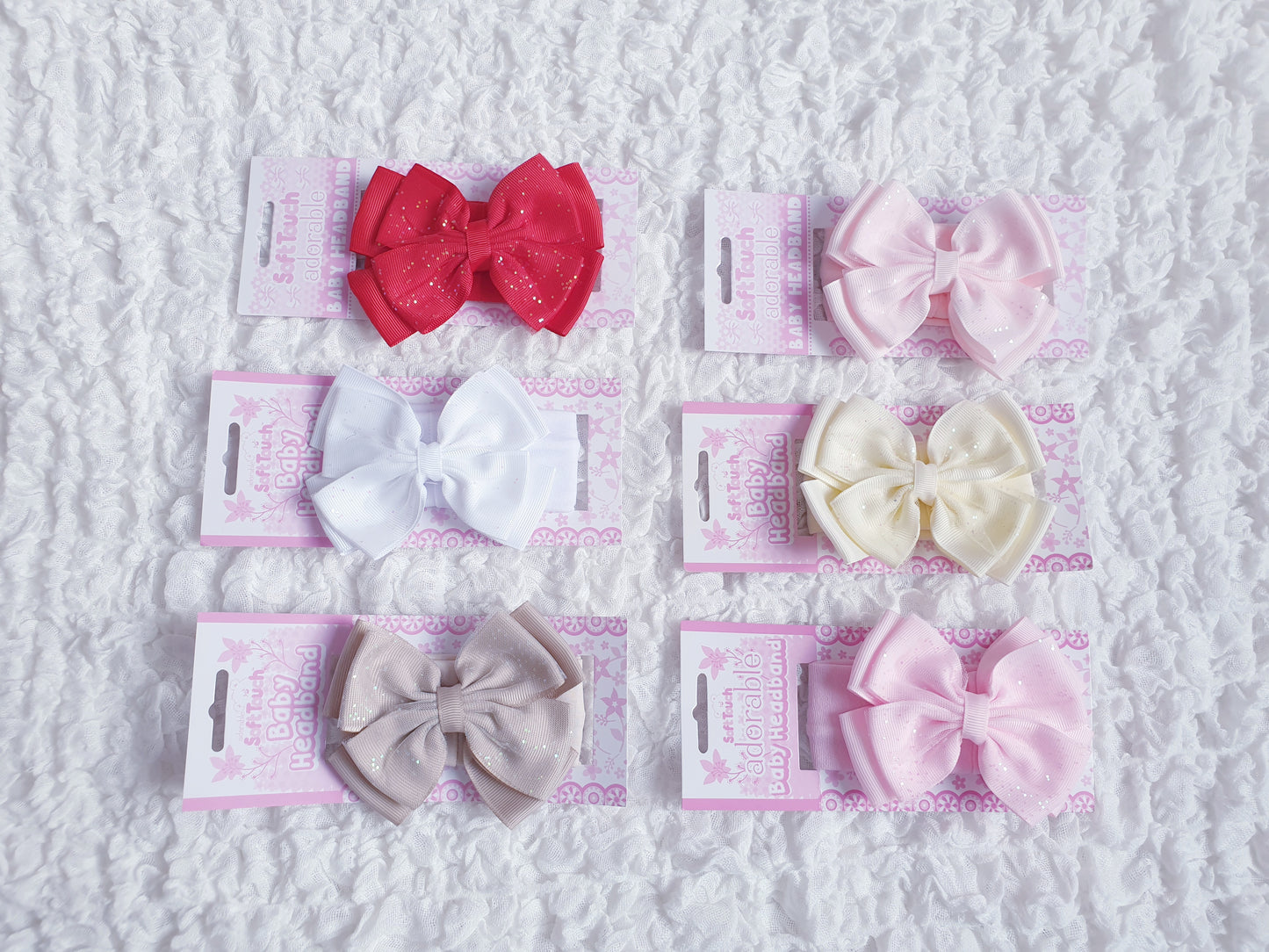 Glitter Bow Baby Headband