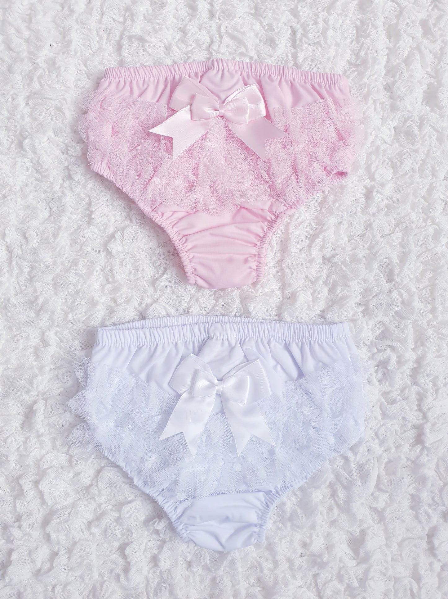 White & Pink Frilly Knickers
