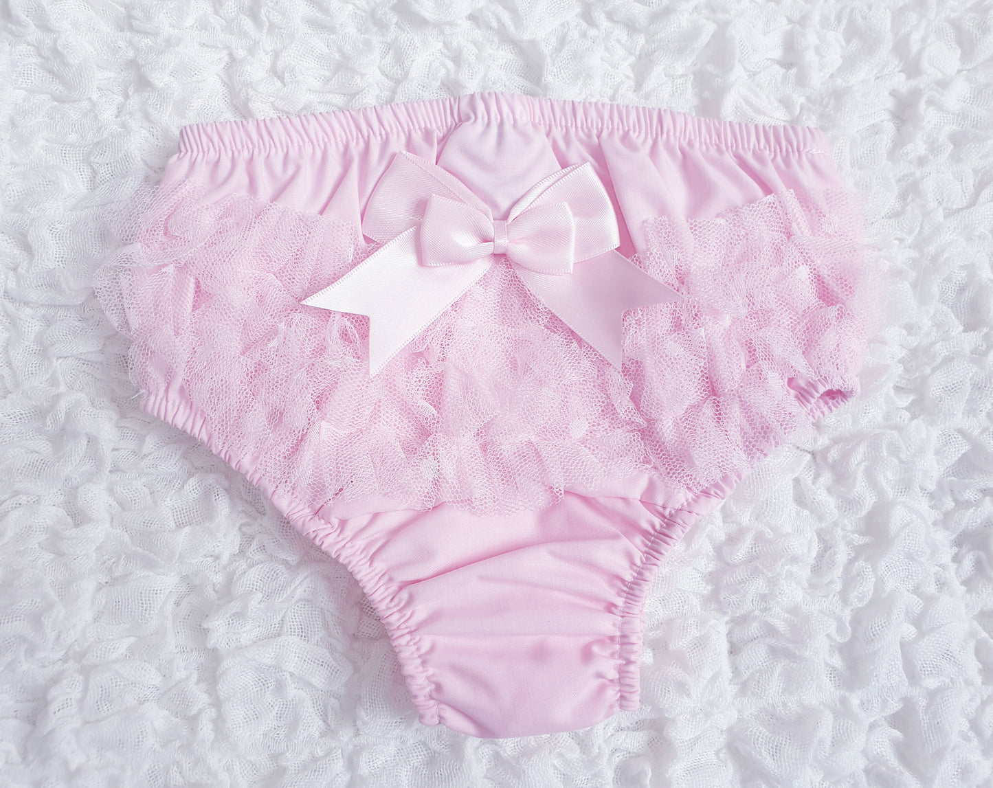 White & Pink Frilly Knickers
