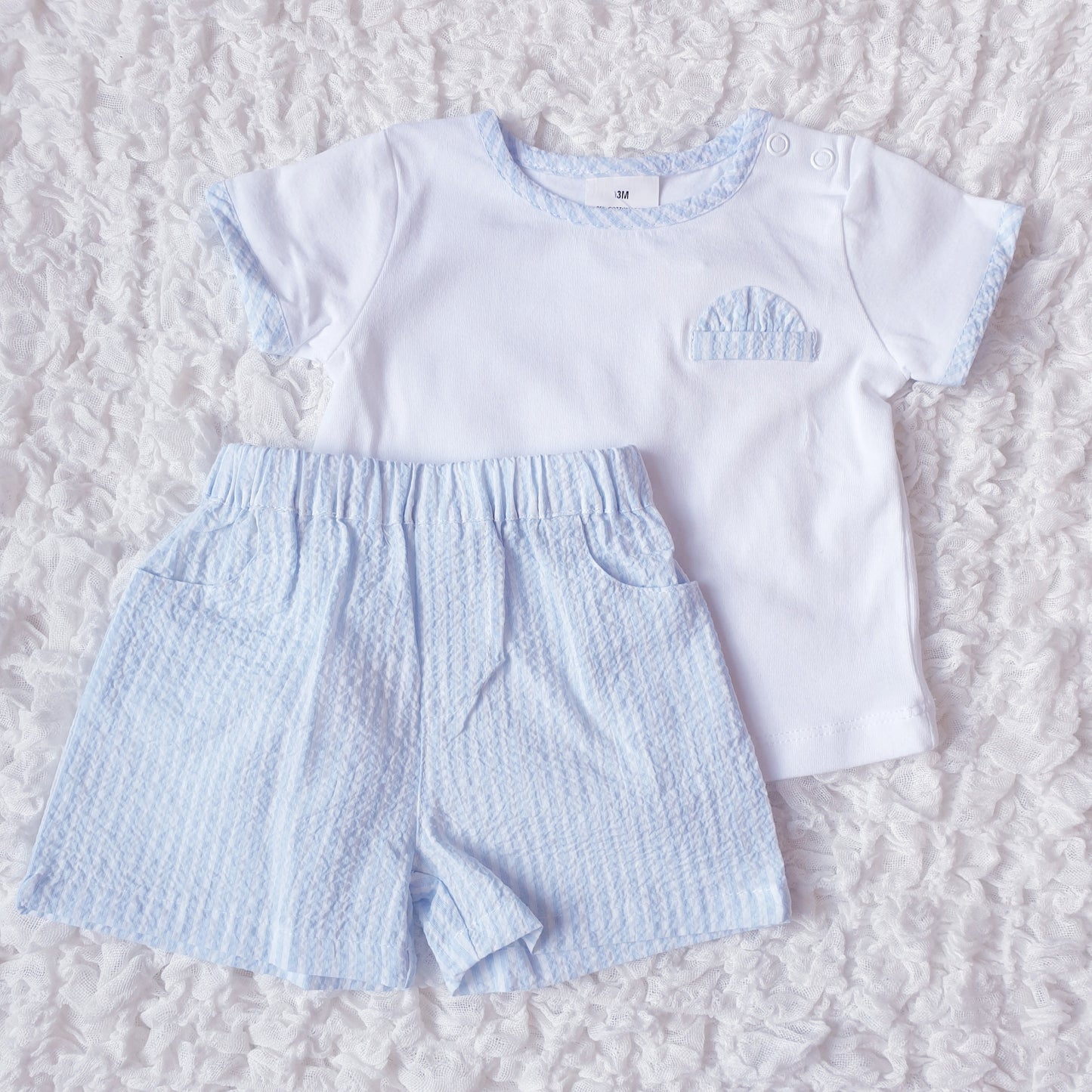 Baby Boys Spanish Striped Shorts Set