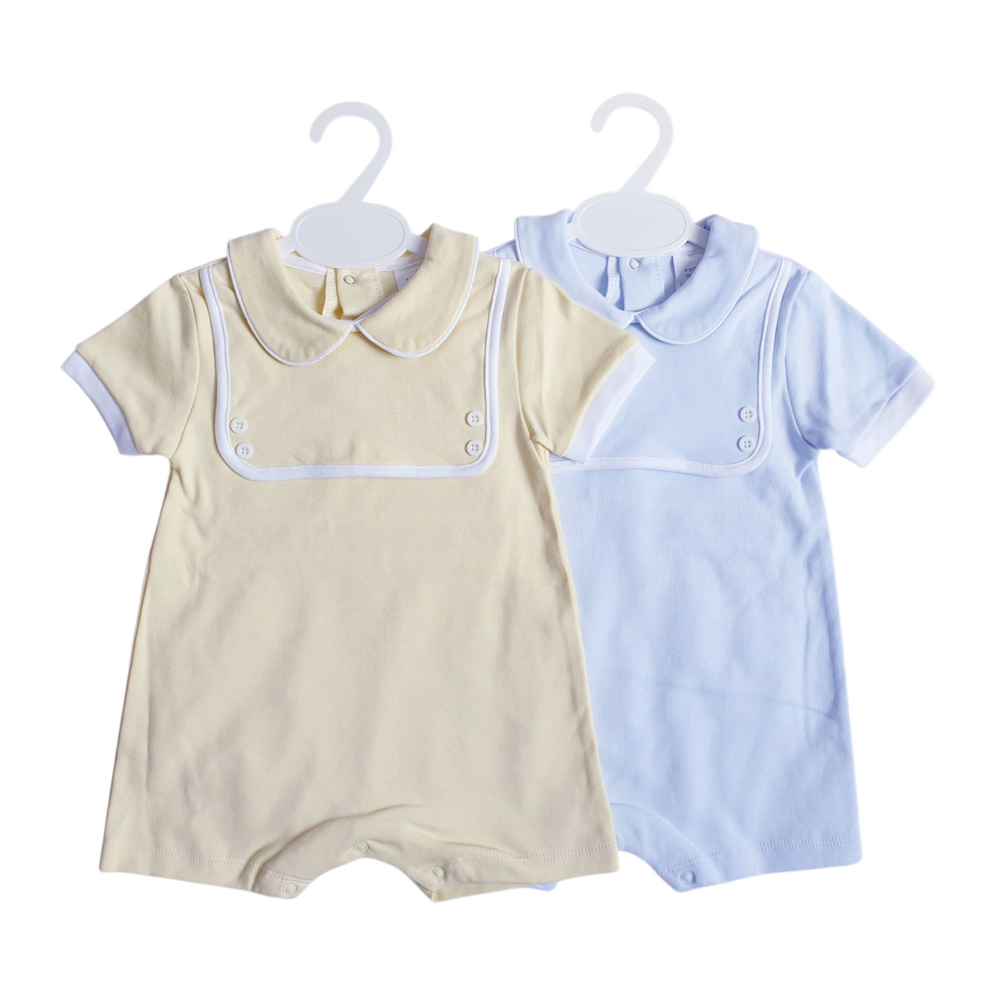 Baby Boys Spanish Lemon/Blue Short Romper