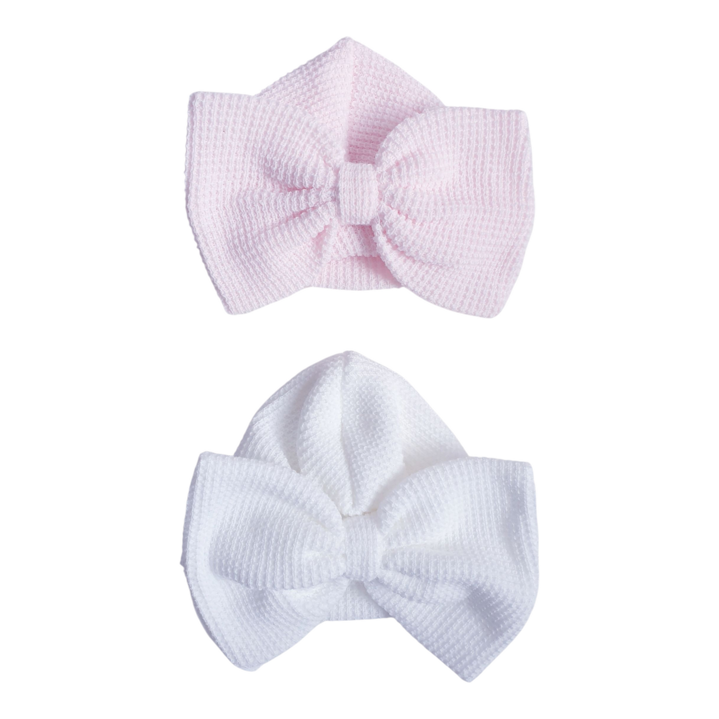 Baby Girls Pink/White Bow Turban Hat