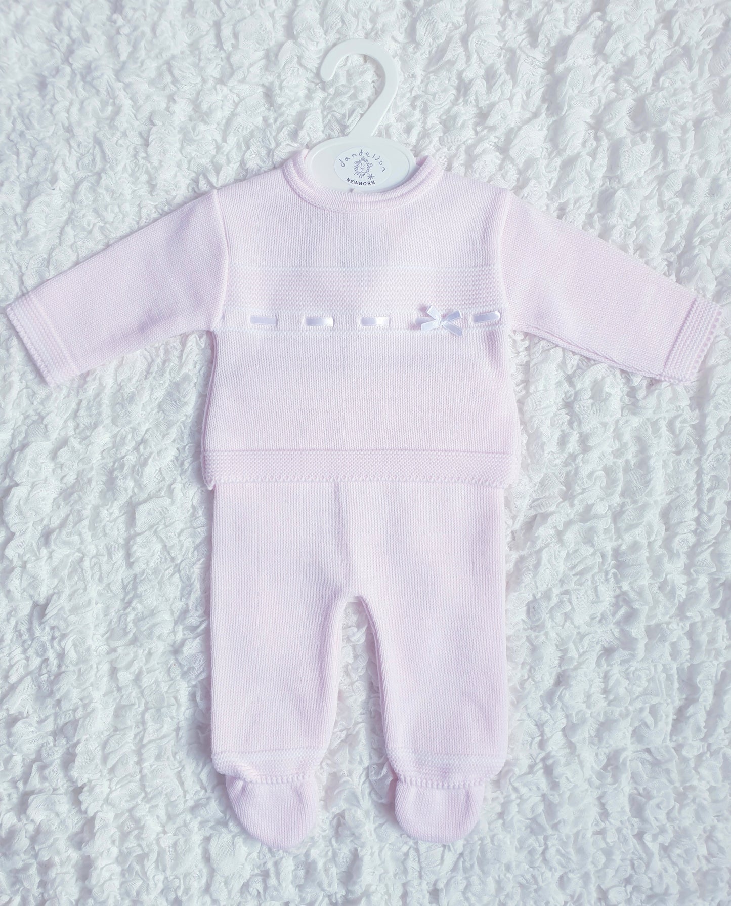 Baby Girls Dandelion Pink Knitted 2 Piece Set