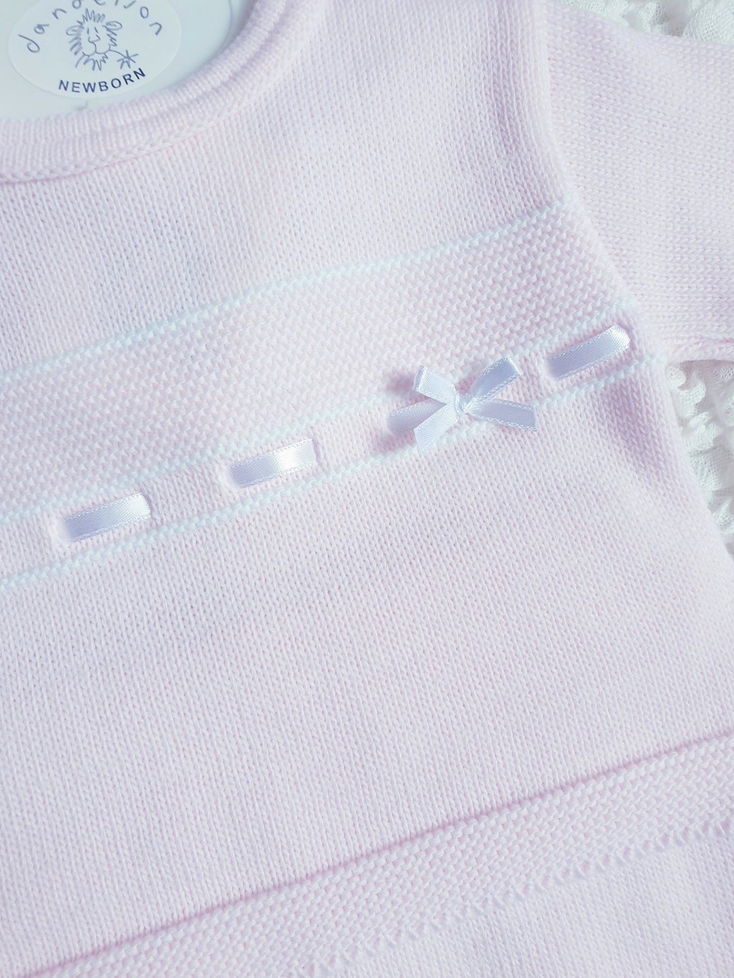 Baby Girls Dandelion Pink Knitted 2 Piece Set