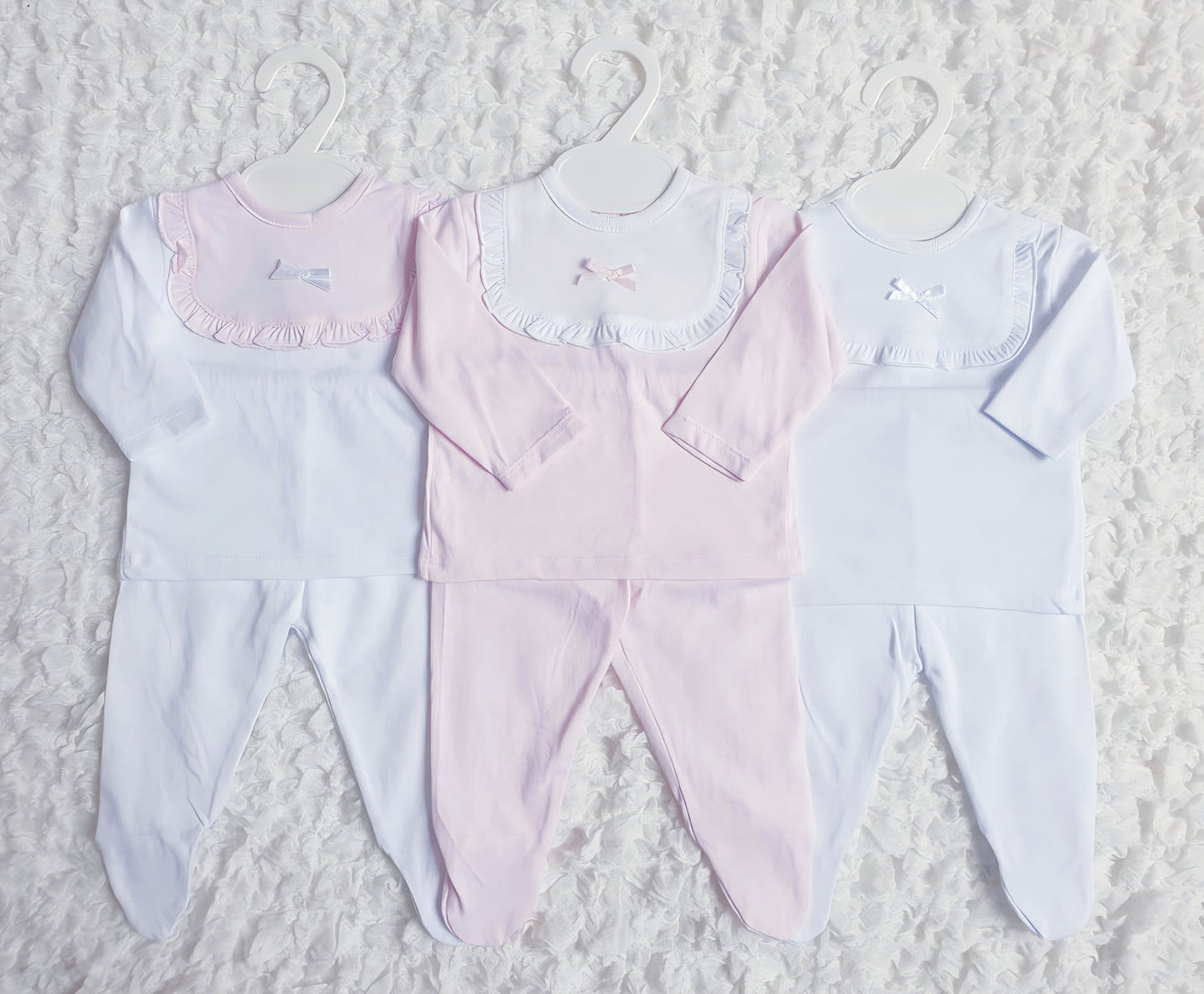 Baby Girls Spanish White/Pink 2 Piece Set