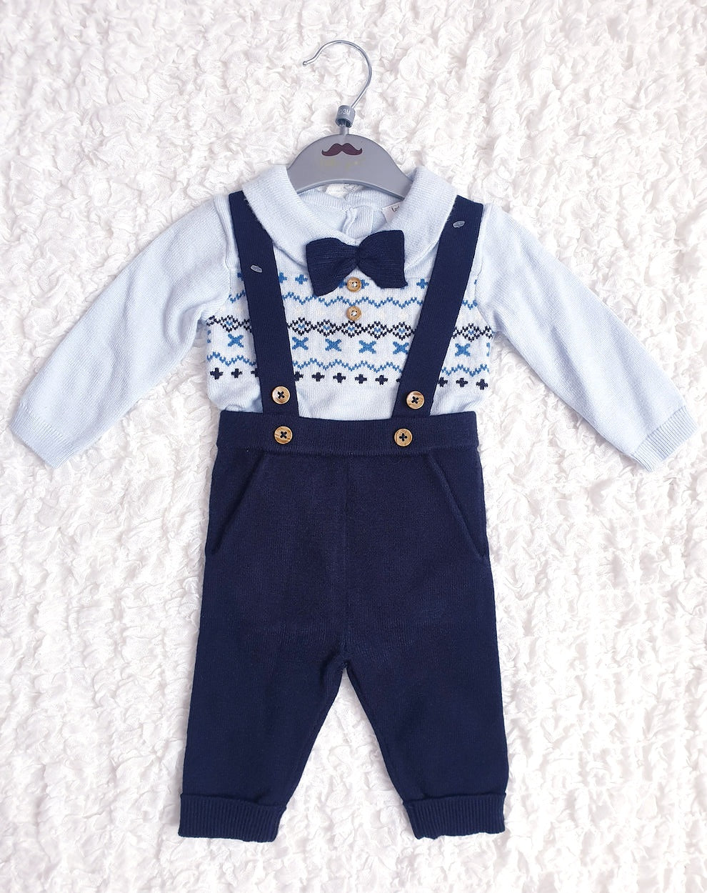 Baby Boys Navy/Blue Knitted Set