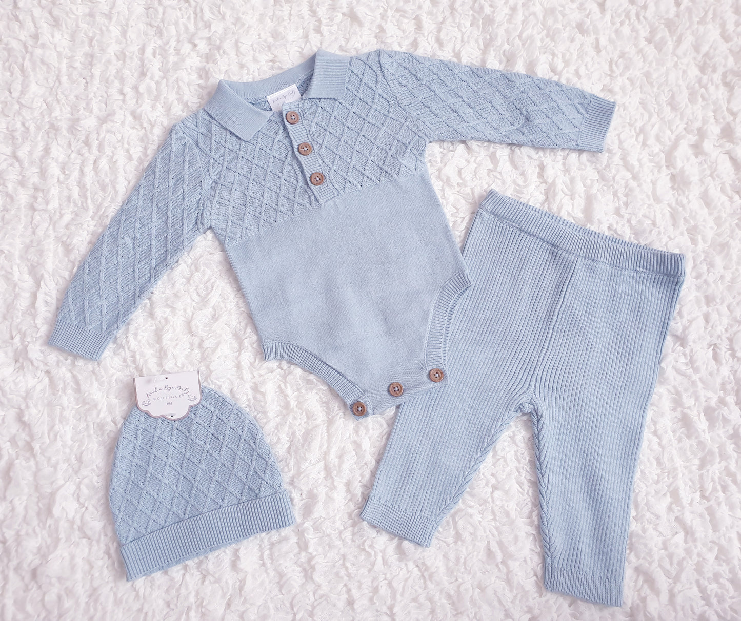Baby Boys Knit 3 Piece Set