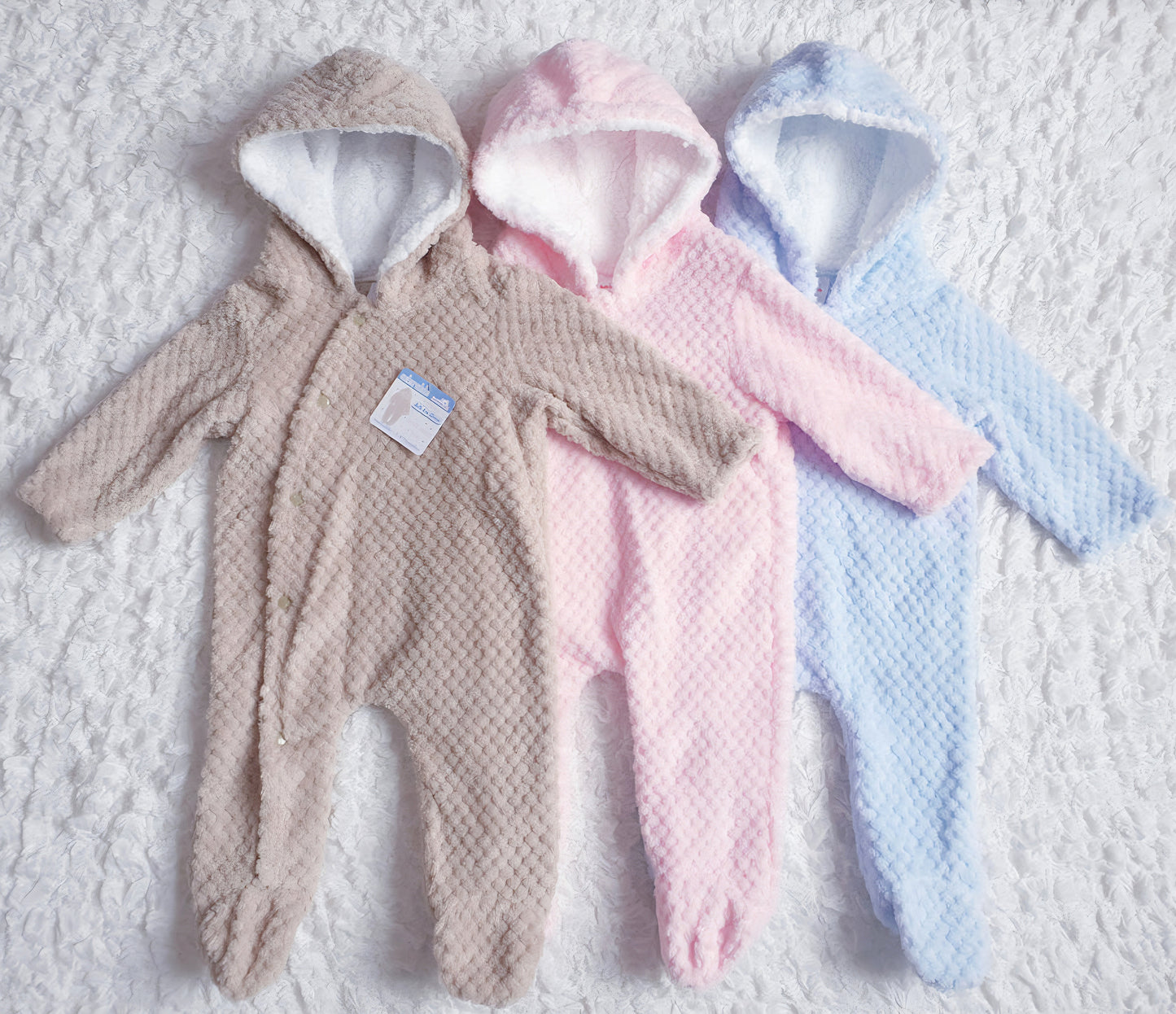 Baby Waffle All In One Pink/Blue/Beige