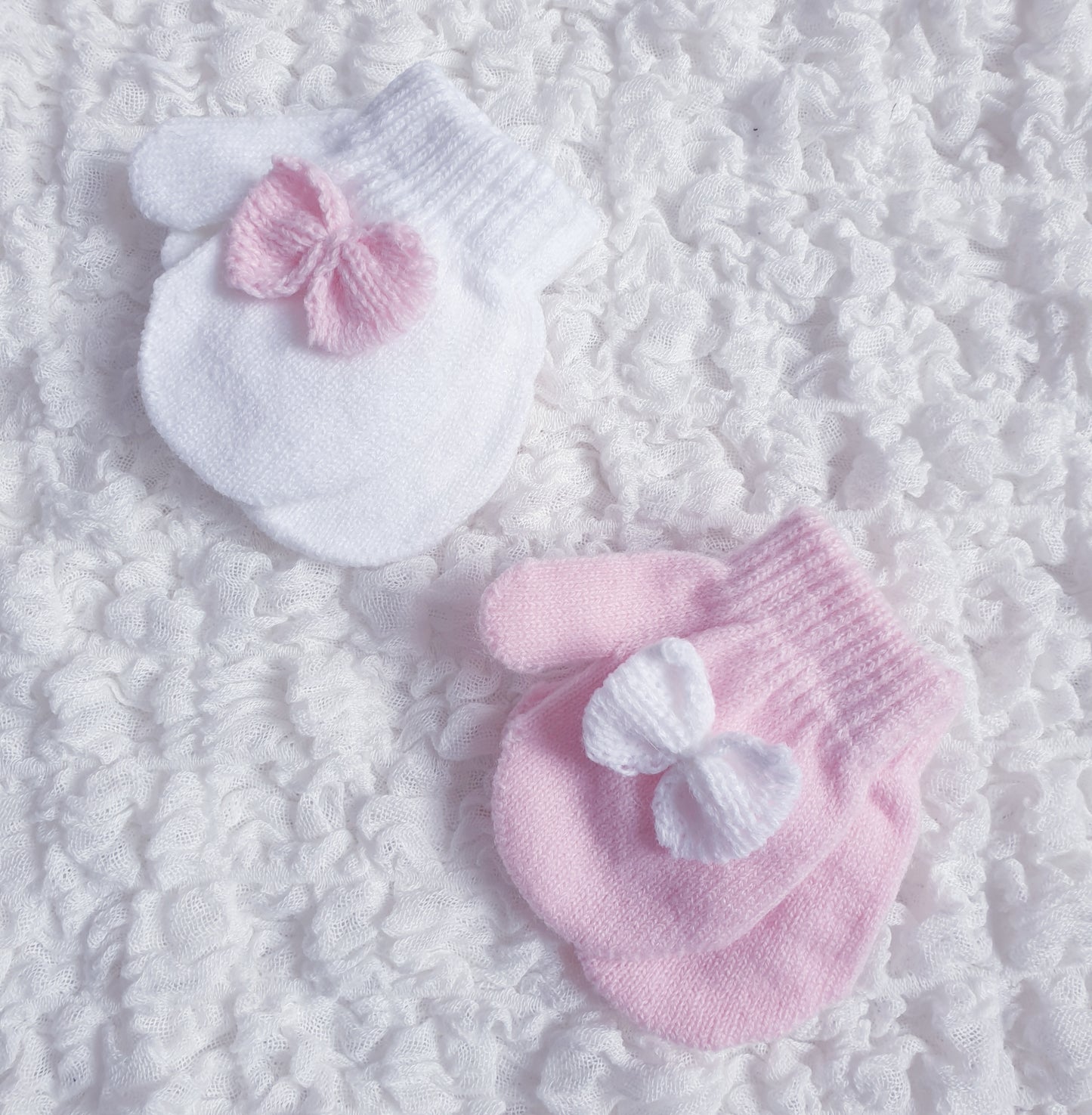 Girls Bow Mittens