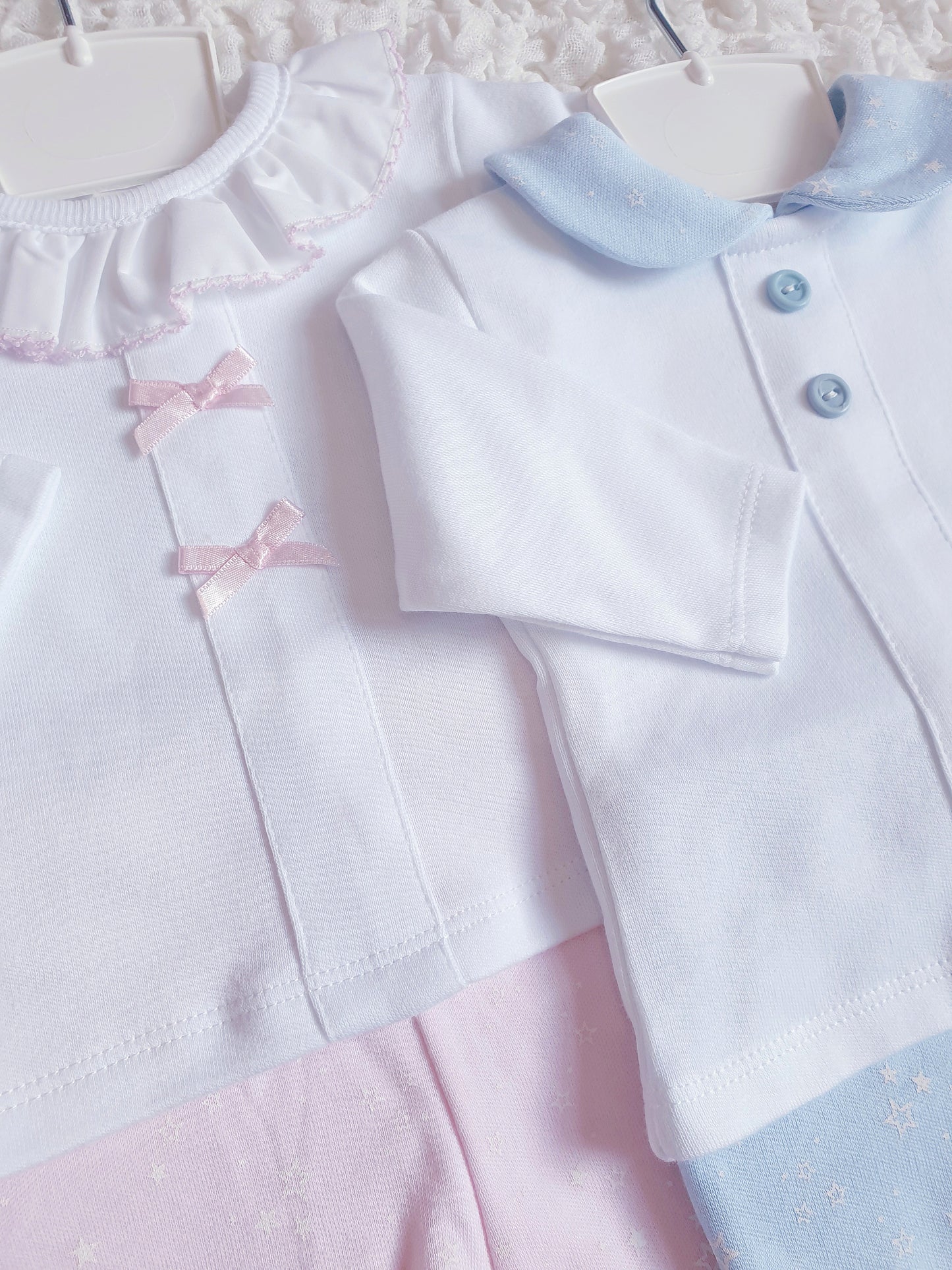 Baby Boys/Girls Spanish 2 Piece Sets Pink/Blue