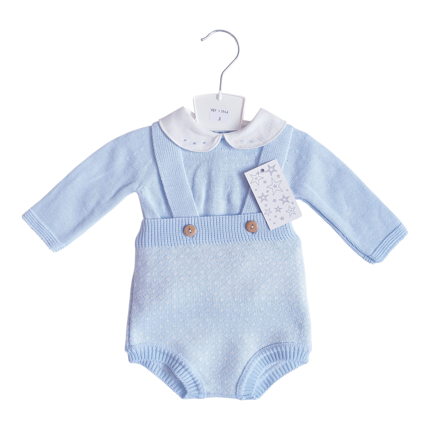 Baby Boys Spanish Blue Knitted Jam Set